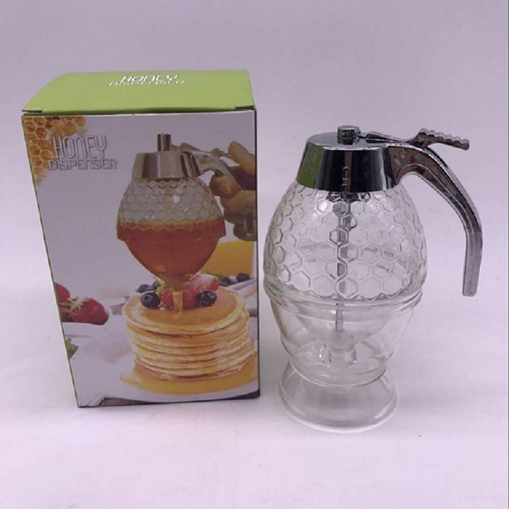 Presser bouteille miel distributeur miel pot conteneur abeille goutteur bouilloire stockage réservoir support jus sirop tasse accessoires de cuisine