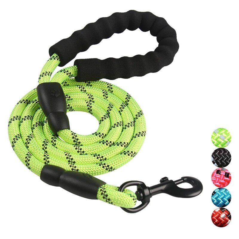 Durable Large Dog Leash Golden Retriever Medium Big Dog Collar Leashes Strong Reflective Lead Rope For Labrador Husky Rottweiler