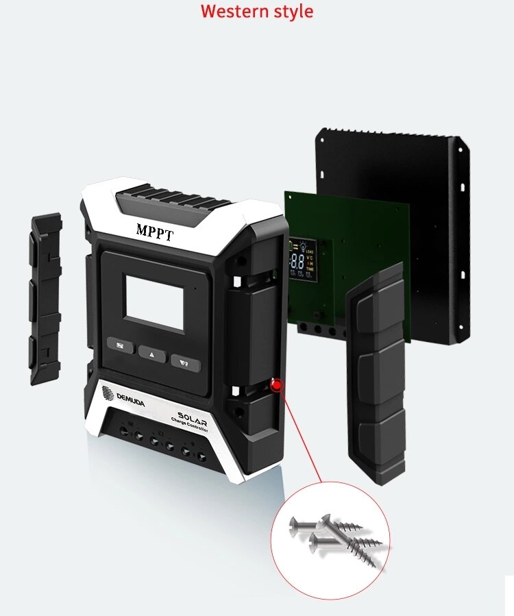 10A MPPT controller sealed batteries 12V 24V 48V instructions LCD Display solar charge voltage controller