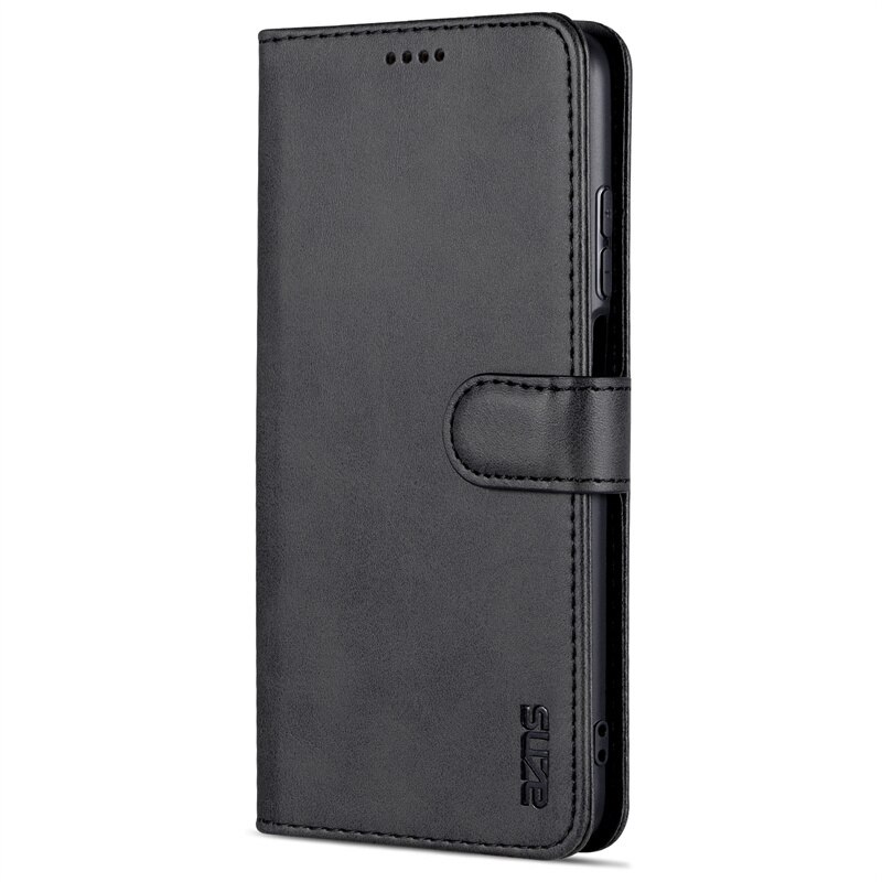 Per Samsung Galaxy S22 s 22Ultra S22ULTRA 5G SM-S908U1 s22 S 22 Plus + custodia Coque Book portafoglio porta carte di credito custodia per fondina: S22 / Black