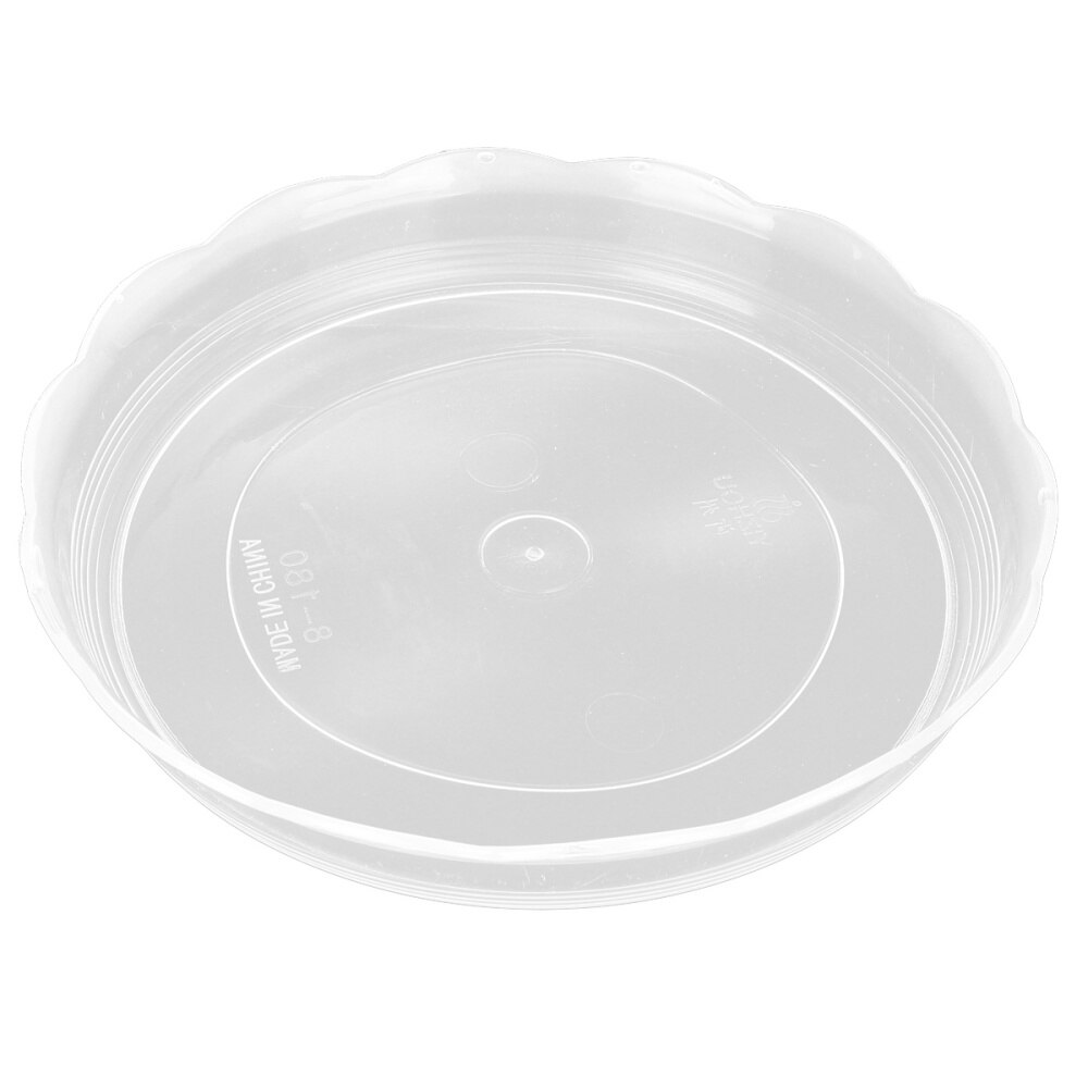 20pcs Plastic Round Flower Pot Tray Bottom Support Plant Pot Saucer Flowerpot Drip Tray for Garden Balcony 14cm(Transparent): Transparent 2
