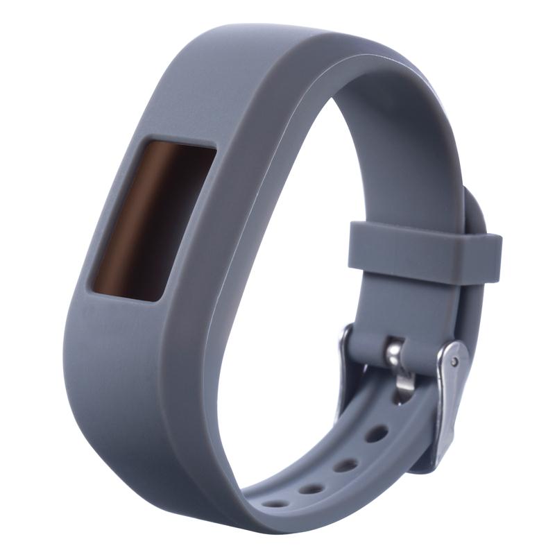 Per Vivofit JR cinturino cinturino cinturino di ricambio in Silicone per Garmin VivofitJR 2/JR2 Smart Wristband cinturini sportivi per bambini: Gray