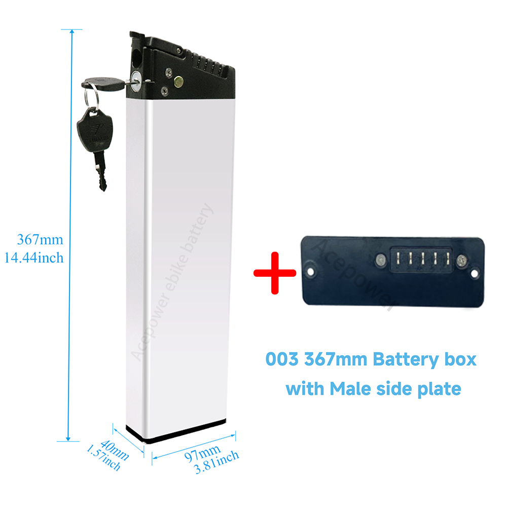 Opvouwbare elektrische fiets accubak behuizing DCH-006 DCH-009 accubak behuizing voor Engwe Samebike MATE X opvouwbare ebike accubak: Goud