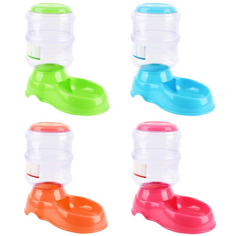Automatic Eat Drink Supplies Pet Dog Cat Feeder Drinkers Water Dispenser Cat Dog Feeding Drinking Machine Pet Animal No Power