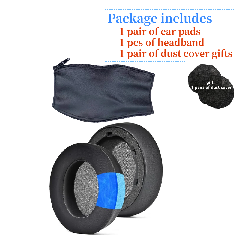 Almohadillas para los oídos Anker Soundcore Life Q10 Q20 Q30 Q35 auriculares de repuesto cojín de espuma suave almohadilla de esponja orejeras de cuero: WHEAT