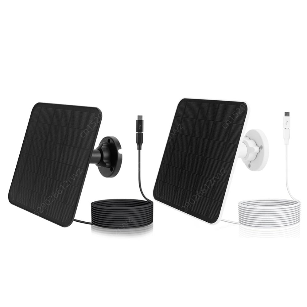 10/20w panele słoneczne, port micro usb/usb-c do panelu ogniw słonecznych eufycam 3/3c/2/2c/2 pro, 9.8 ft kable do ładowania kamery bezpieczeństwa
