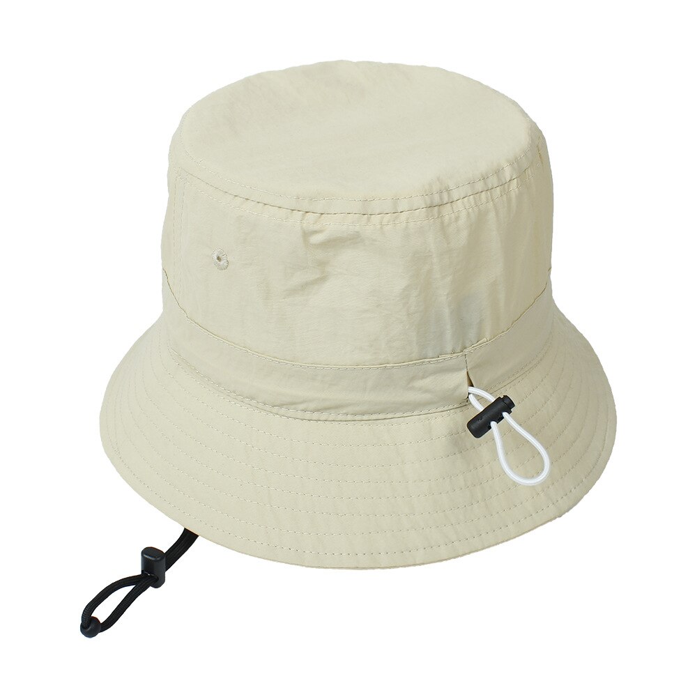 Cappello da sole Anti-UV a visiera larga a tesa larga con corda antivento pieghevole portatile da donna cappello da pescatore estivo cappello da pesca all&#39;aperto: E