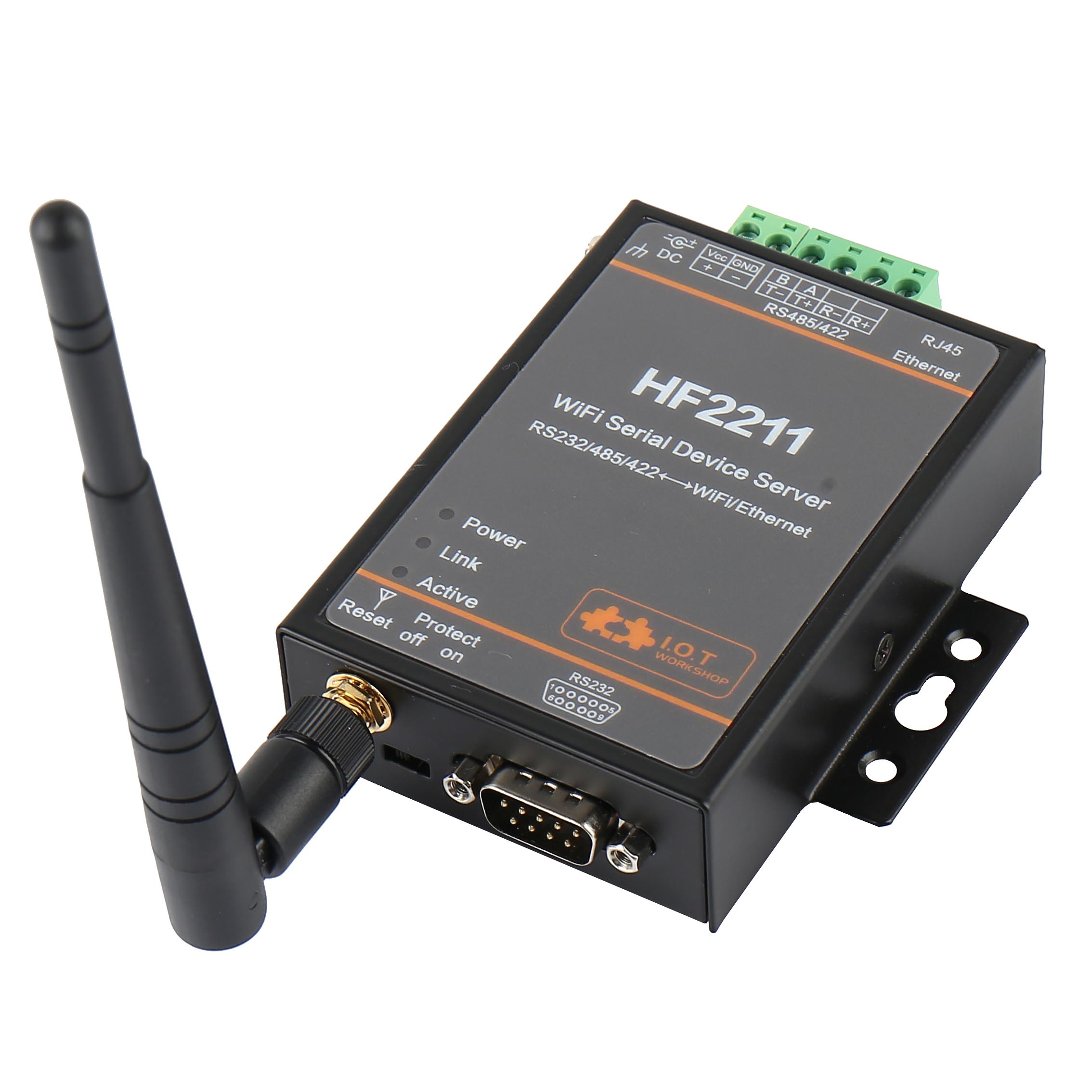 Hf2211 serielt til wifi  rs232/rs485/rs422 to wifi / ethernet-konvertermodul til industriel automatisering af datatransmission