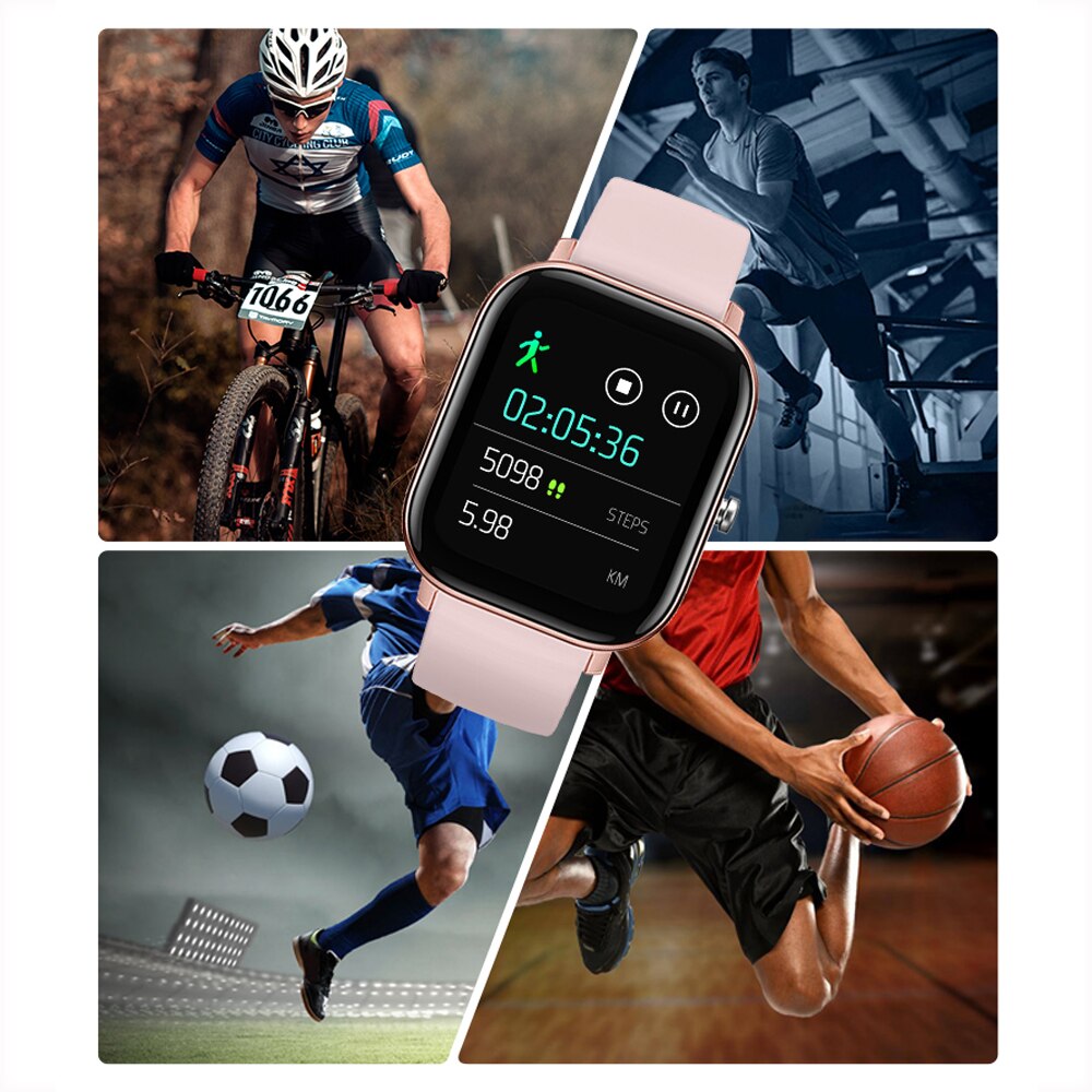 P8 Clever Uhr Männer Frauen Sport IP67 Wasserdichte Uhr Herz Bewertung Blutdruck Monitor Smartwatch für IOS Android
