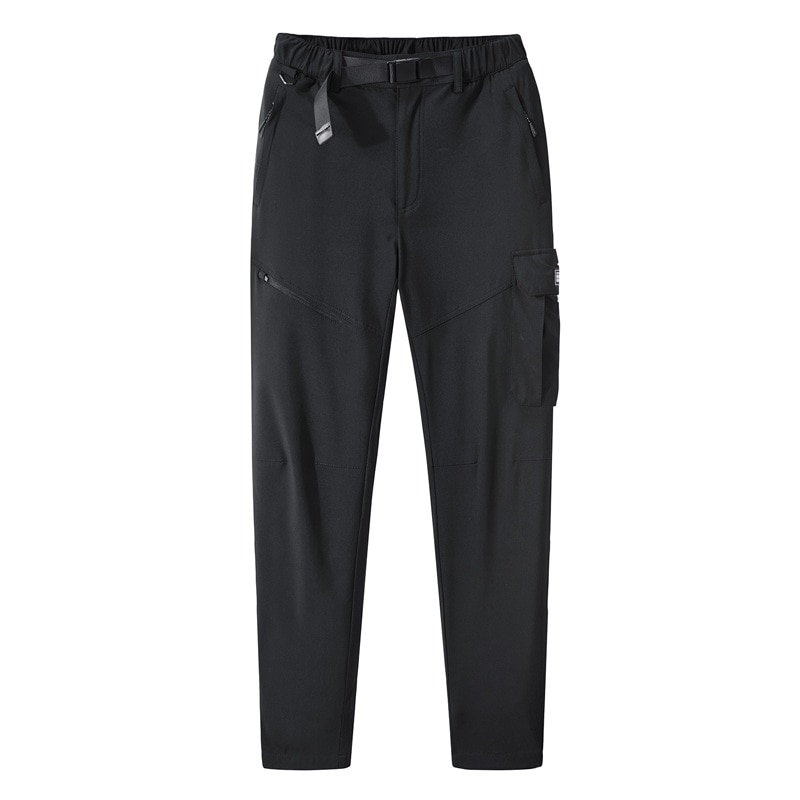 8XL Mannen Sport Winter Warme Broek Buiten Fleece Running Thicken Joggingbroek Rits Training Cargo Broek Streetwear Mannen