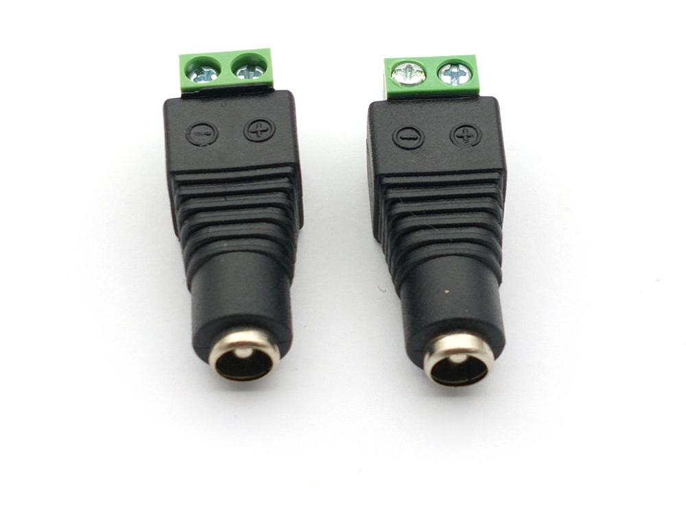 100pcs 5.5 X 2.1mm DC Power plug Female Barrel Plug Adapter Terminals