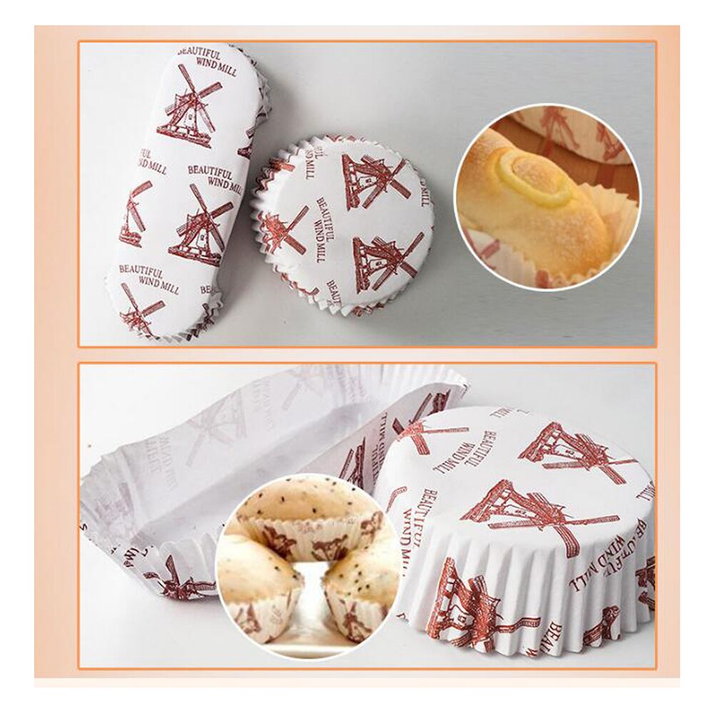 200 stk cupcake indpakninger varmebestandige bådform film kæledyr brød bakke papir bagekopper til bryllupsfest fest