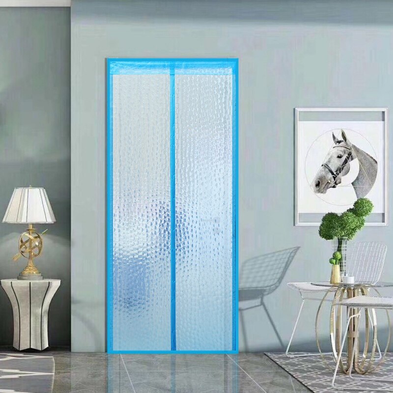 Air Conditioner Room/Kitchen Magnetic Screen Door Magnetic Thermal Insulated Mesh Screen Door Curtain