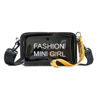 Kedanison moda saco mensageiro senhora pvc sling saco menina crossbody saco 18*11*8cm