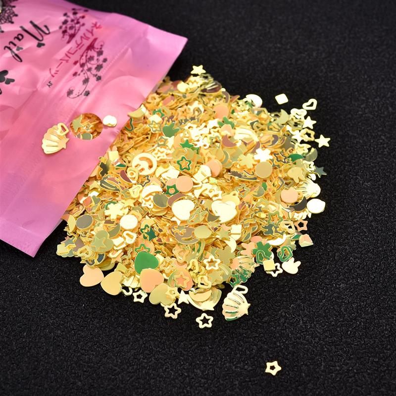 Mix Star Shell Sequin Heart Glitter Filling 10g/Pack For DIY Epoxy UV Resin Jewelry Making Decoration Supplies Resin Crafts: 02
