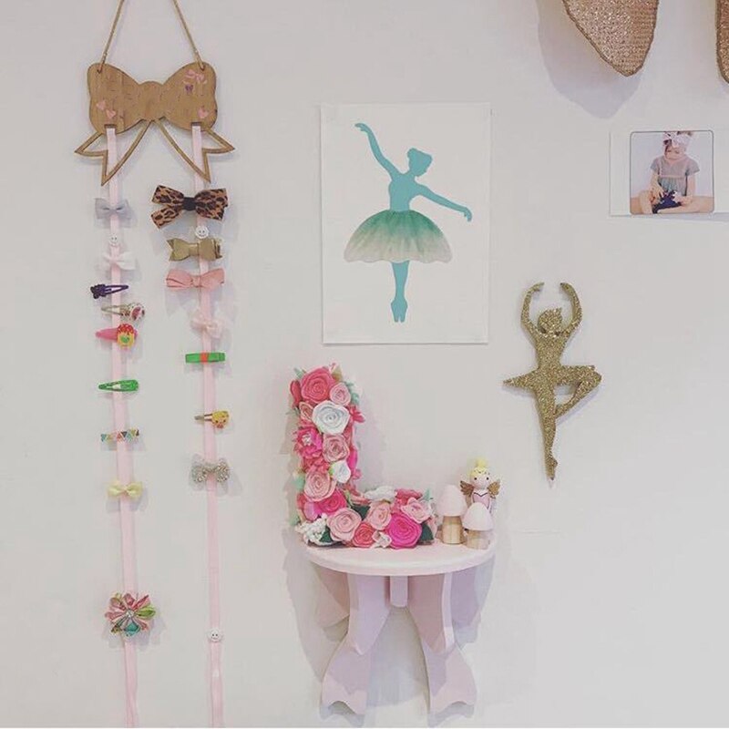 Estante de madera de estilo nórdico para decoración de habitación de Bebé y Niño, estantes decorativos de montaje en pared, organizador de almacenamiento, soporte para tablilla
