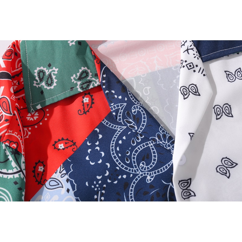 Camisa de manga corta con estampado Casual OSCN7 para hombre, calle , Hawái, playa, de gran tamaño, camisas Harujuku a la para hombres MX006