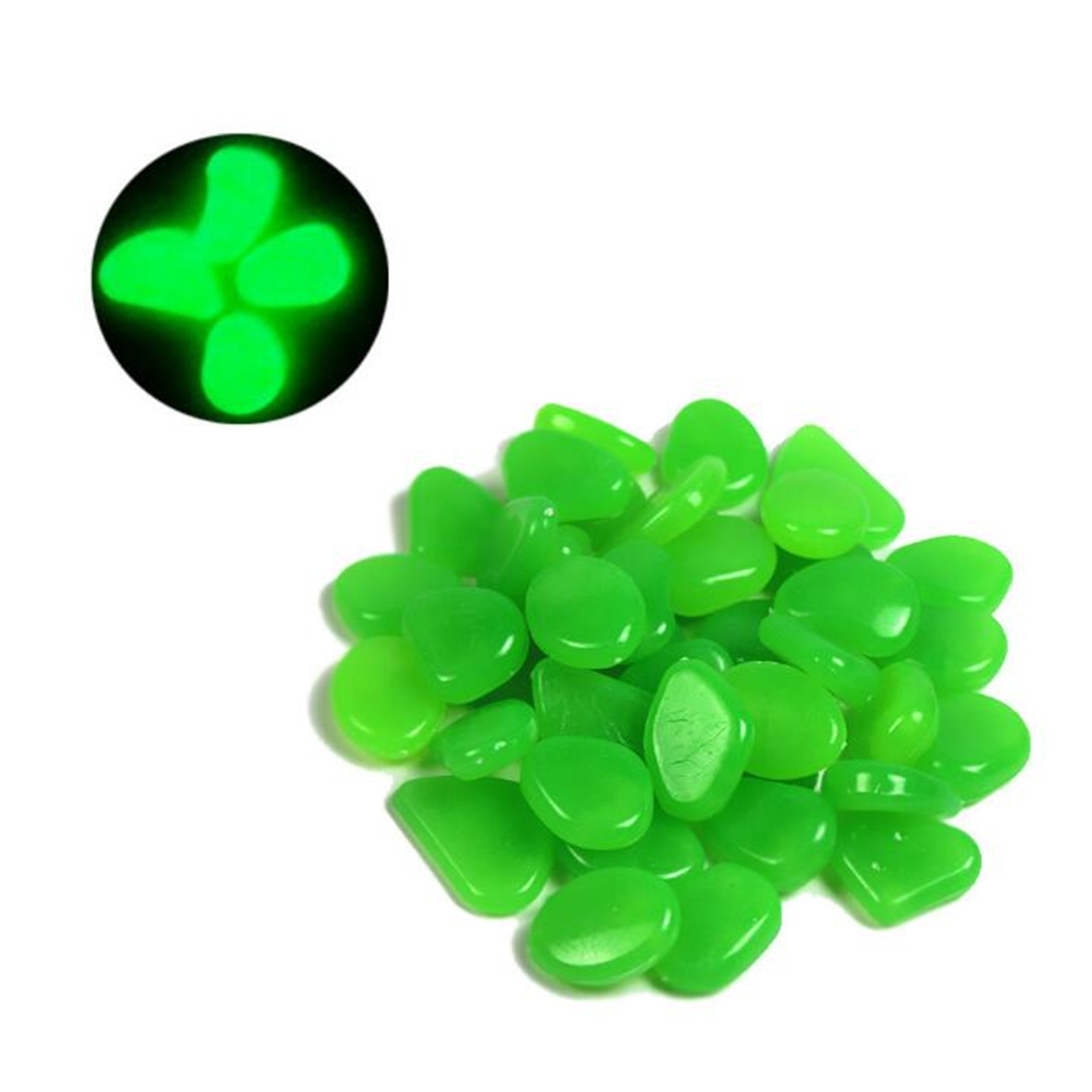 10pcs Glow in the Dark Garden Pebbles Glow Stones Rocks for Walkways Garden Path Patio Lawn Garden Yard Decor Luminous Stones