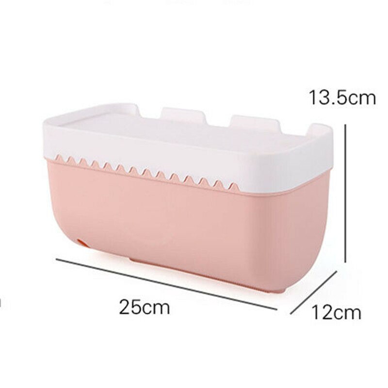 Wall Mounted Toilet Paper Roll Holder Bathroom Tissue Box Dispenser Waterproof Easy Install Rack