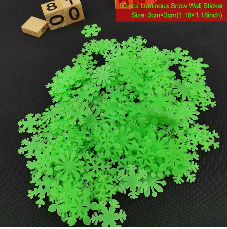 Frigg 3D Schneeflocke Leucht Zauberstab Aufkleber Weihnachten Dekoration freundlicher Für Hause Fluoreszierende Leuchtenden PVC Zauberstab Aufkleber in dunkel glühen