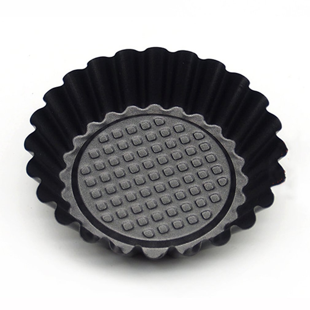 Nonstick Wrinkle Aluminum Egg Mold Flower Shape Reusable Cup Cake and Muffin Baking Cup Tartlets Pans Egg Tart Portuguese Tart