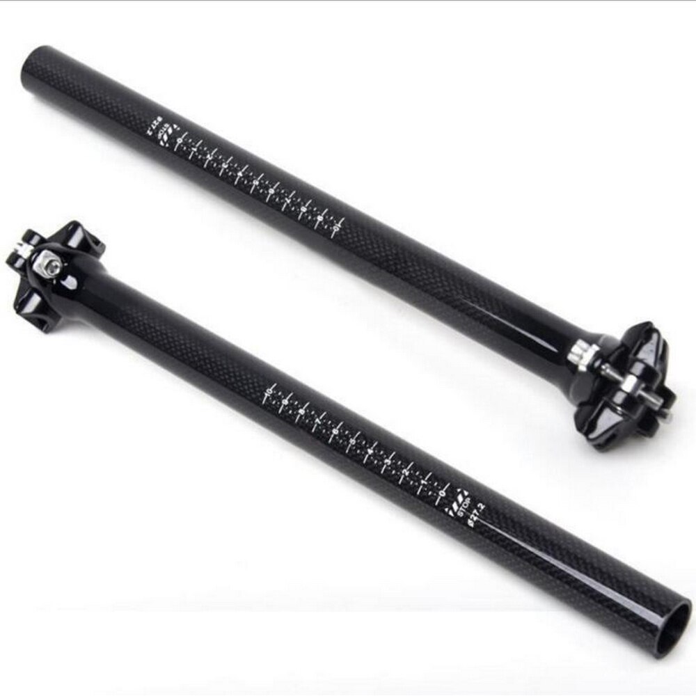 Super Light Full 3K Carbon Fiber Seatpost Mountain Road Bike Seat Post 27.2mm 30