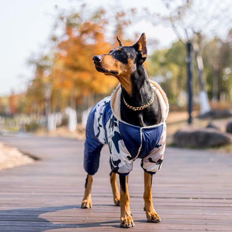 Medium-Grote Hond Kleding Winter Pluche Dikke Katoenen Hond Kleding Golden Retriever Labrador Doberman Husky Hond Jassen Hond Jas