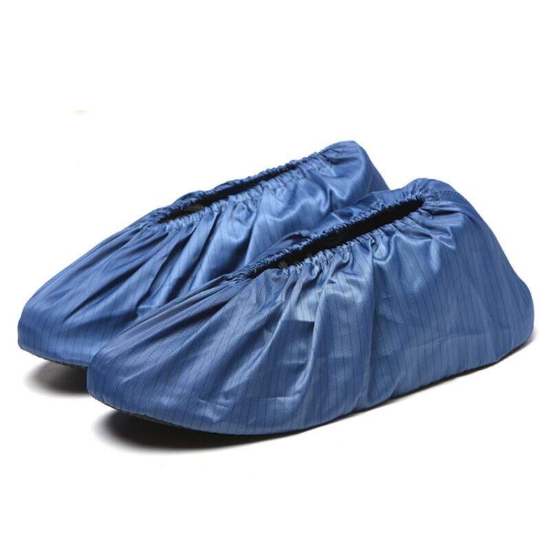 Antiderrapante lavável anti-estático sapato cobre manter piso tapete de limpeza ao ar livre sapatos protetor capa de sapato doméstico unisex: navy blue