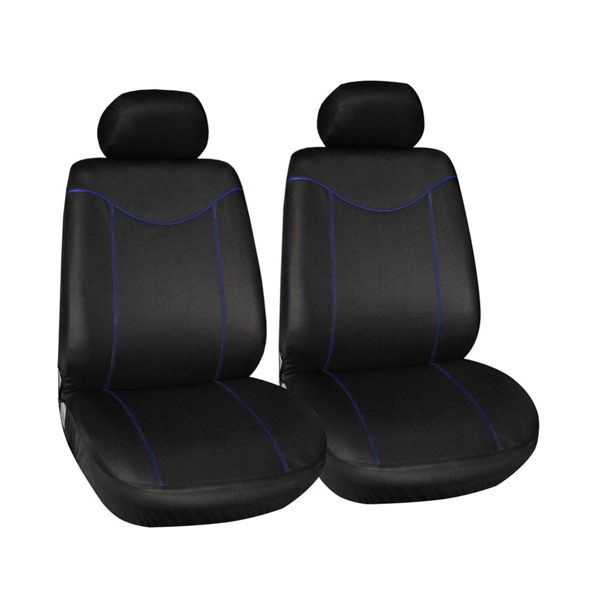 Bilsædebetræk til 5/2 sæder universal autostolbeskytterpude foran bagdæksel indvendigt tilbehør køretøjsbil styling: 2 sæder blå