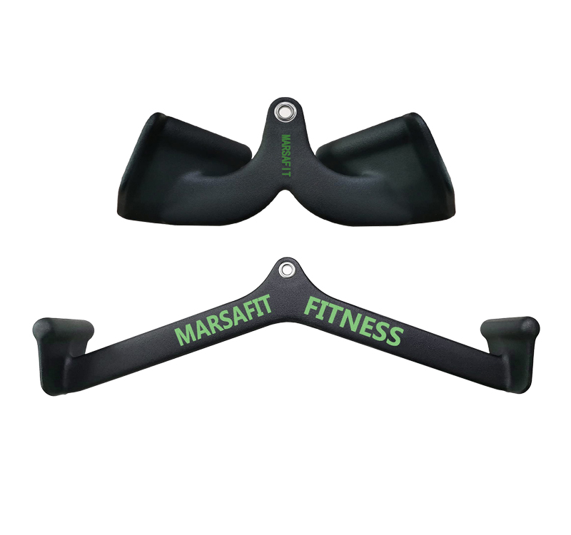 5-teiliger Fitness-Lat-Pull-Down-Griff für Zuhause, Fitnessstudio, Riemenscheibe, Kabelmaschinenaufsatz, rutschfeste Stange, Rudern, rotierender Handgriff, Rudern, T-Stange: Himmel Blau