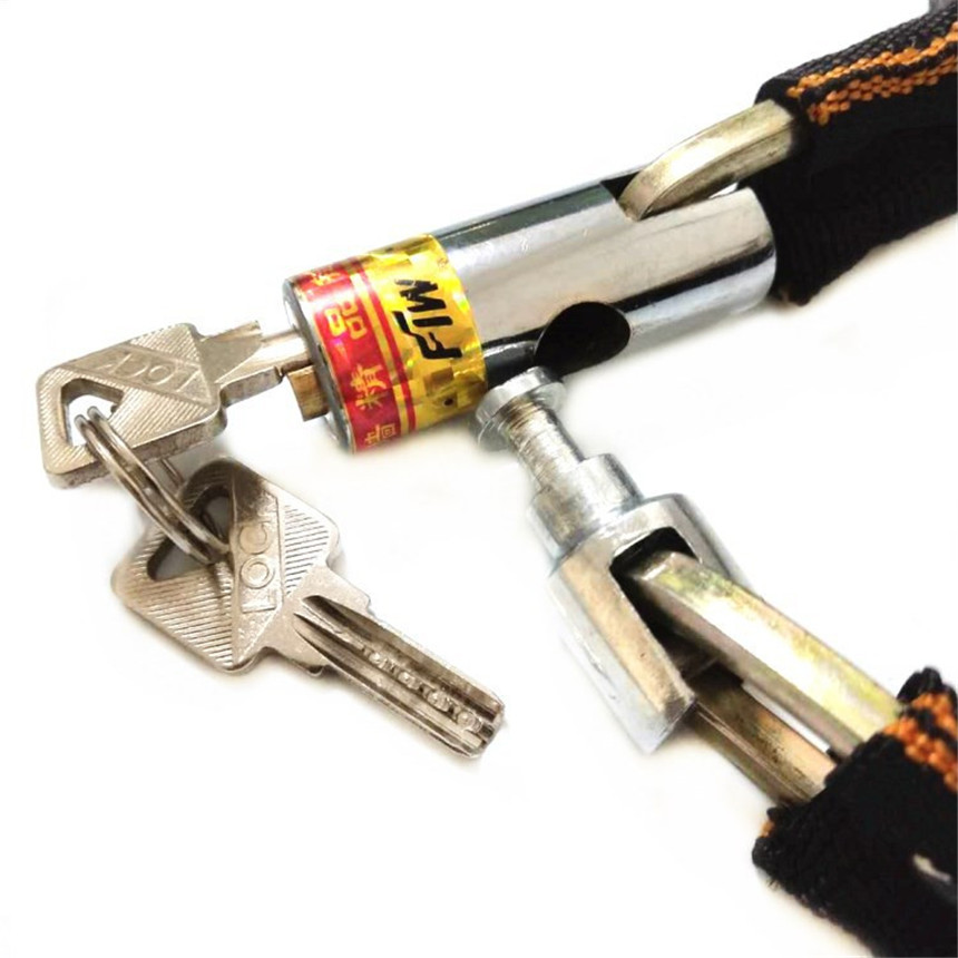 Style Motorcycle Bicycle 1PC Heavy Duty Motorbike Tools Motorcycle Scooter Bike Motor Bicycle Chain Pad Lock