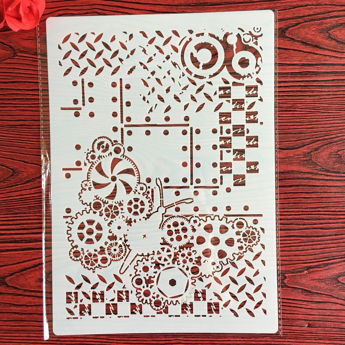 A4 29 *21cm DIY Stencils Wall Painting Scrapbook C... – Vicedeal