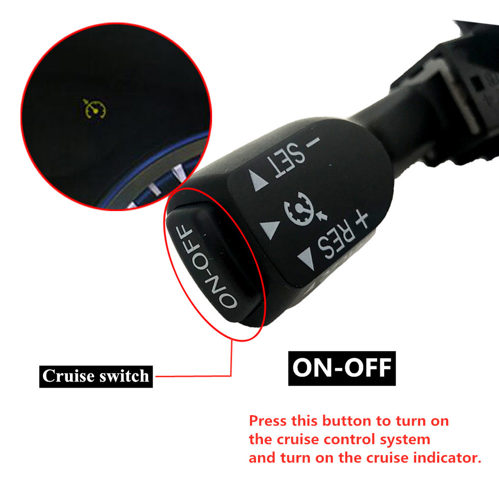 84632-34011+45186-0R030-C0 Cruise Control Switch Cover For Toyota Corolla RAV4 Steering Wheel Cover