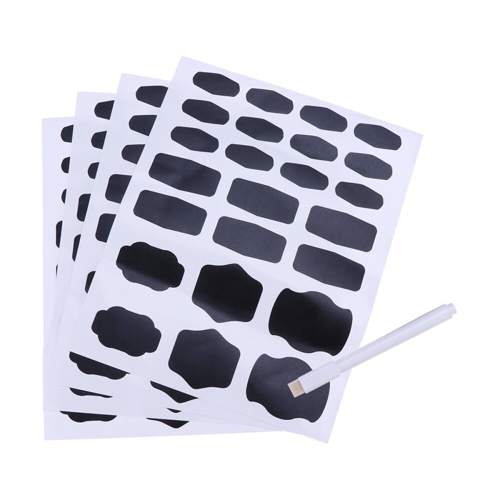 96 Pcs Milieuvriendelijke Schoolbord Labels Schoolbord Labels Stickers Set Voor Kantoor Decoreren Potten Keuken Pantry Thuis: XL