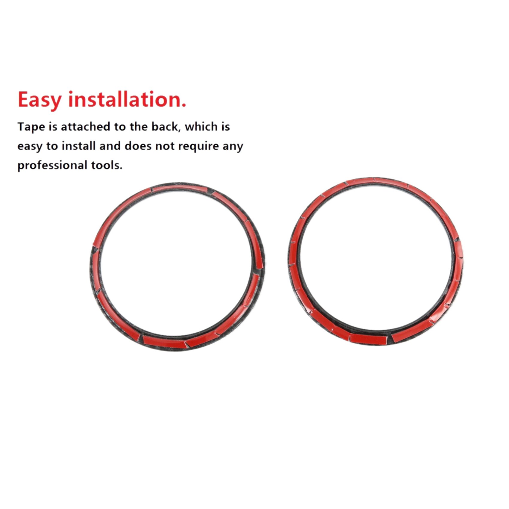 4X for Nissan Navara NP300 Carbon Fibre Car Front Air Conditioner AC Outlet Vent Frame Cover Trim Accessories