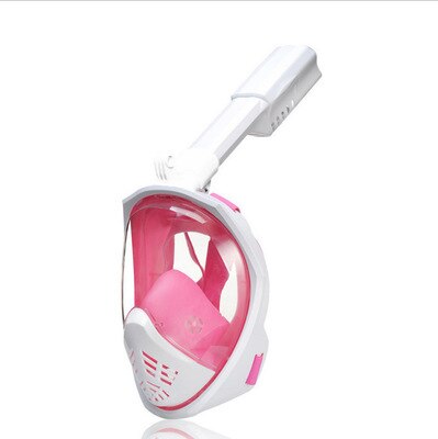 Zwemmen Volledige Gezicht Snorkelen Masker Volwassen Kids Onderwater Scuba Anti Fog Snorkel Duikbril Set Apparatuur: Roze / S/m