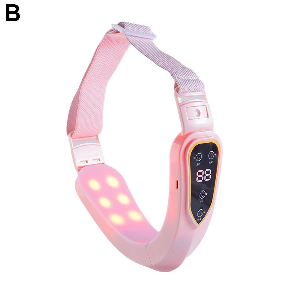 Lifting Device Led Photon Therapy Slimming Double Vibration Ems Chin Massager Massager Lift Cheek Face V-shap V9e8: Pink