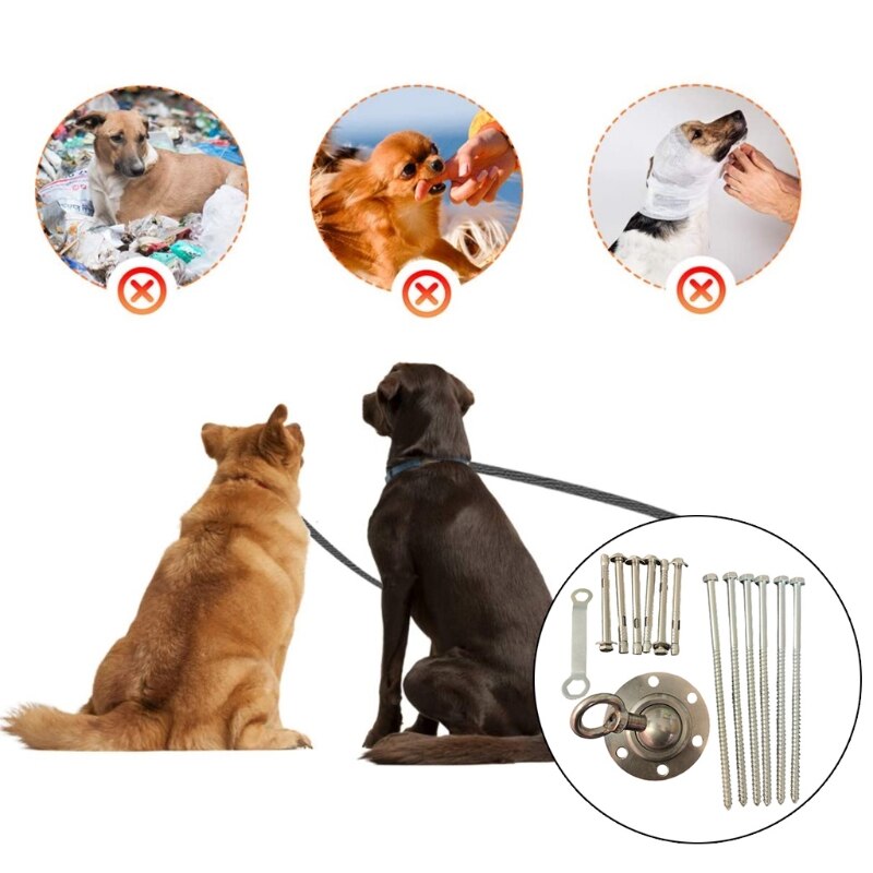 360 Swivel Heavy Duty Rust Proof Stainless Steel Outdoor Garden Dog Tie Down Stake Tether