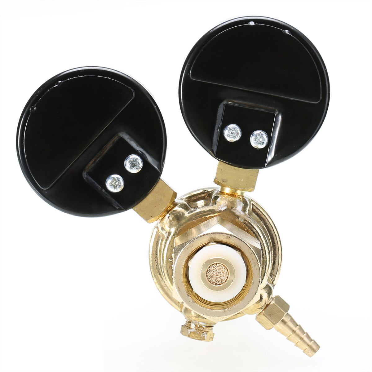 Koper Druk Aanpassing Reducer Argon CO2 Gauge Mig Regulator Flow Meter Regelklep Dual Gauge Lassen Regulator