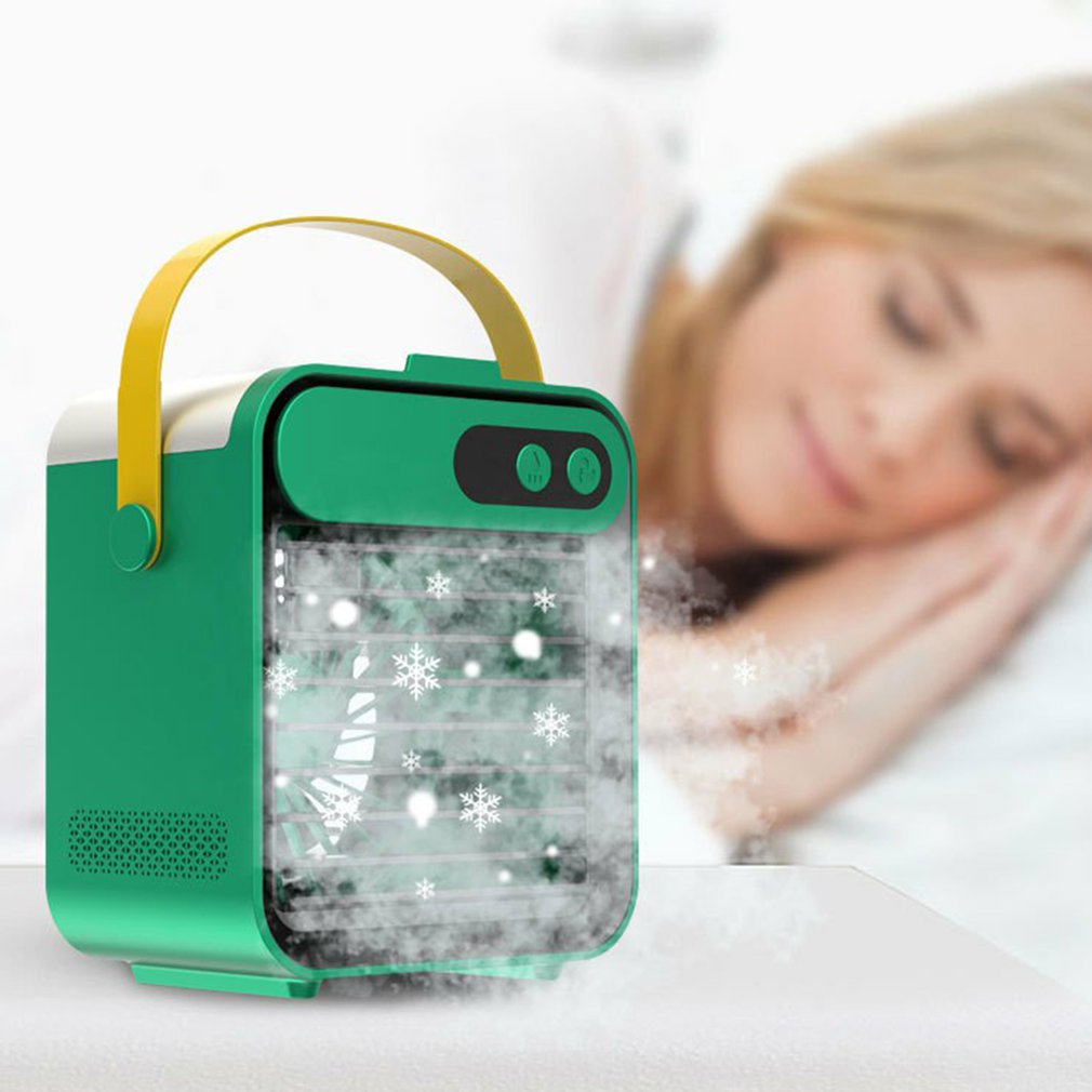 Enfriador de aire portátil silencioso, Mini aire acondicionado de escritorio, Enfriador de aire de hielo para el hogar, oficina, habitación