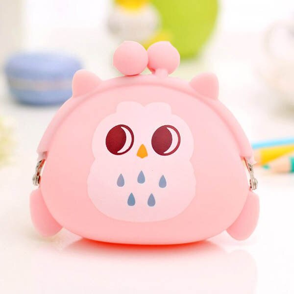 Kawaii Candy Eule Brieftasche Silikon Kleine Tasche Niedliche Geldbörse für Mädchen Schlüssel Gummi Brieftasche Kinder Mini Tier Fall Lagerung tasche: style 4