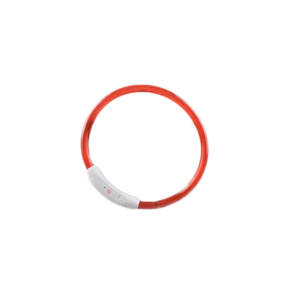 Rechargeable Usb Waterproof Pet Dog Collar Mascotas Perros Accesorios Collier Chien Ledlight Band Safety Pet Dog Collar: D