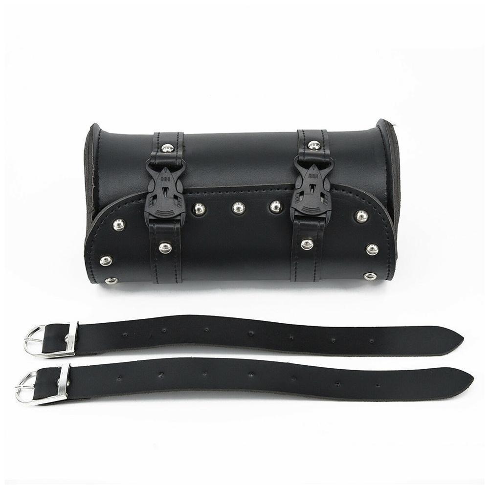 Motorcycle Cruiser Tool Bag Fork Barrel Shape Handlebar Black Front Fork Electric Vehicle Kit Tool Multi-Function Bag X8Z9: Default Title