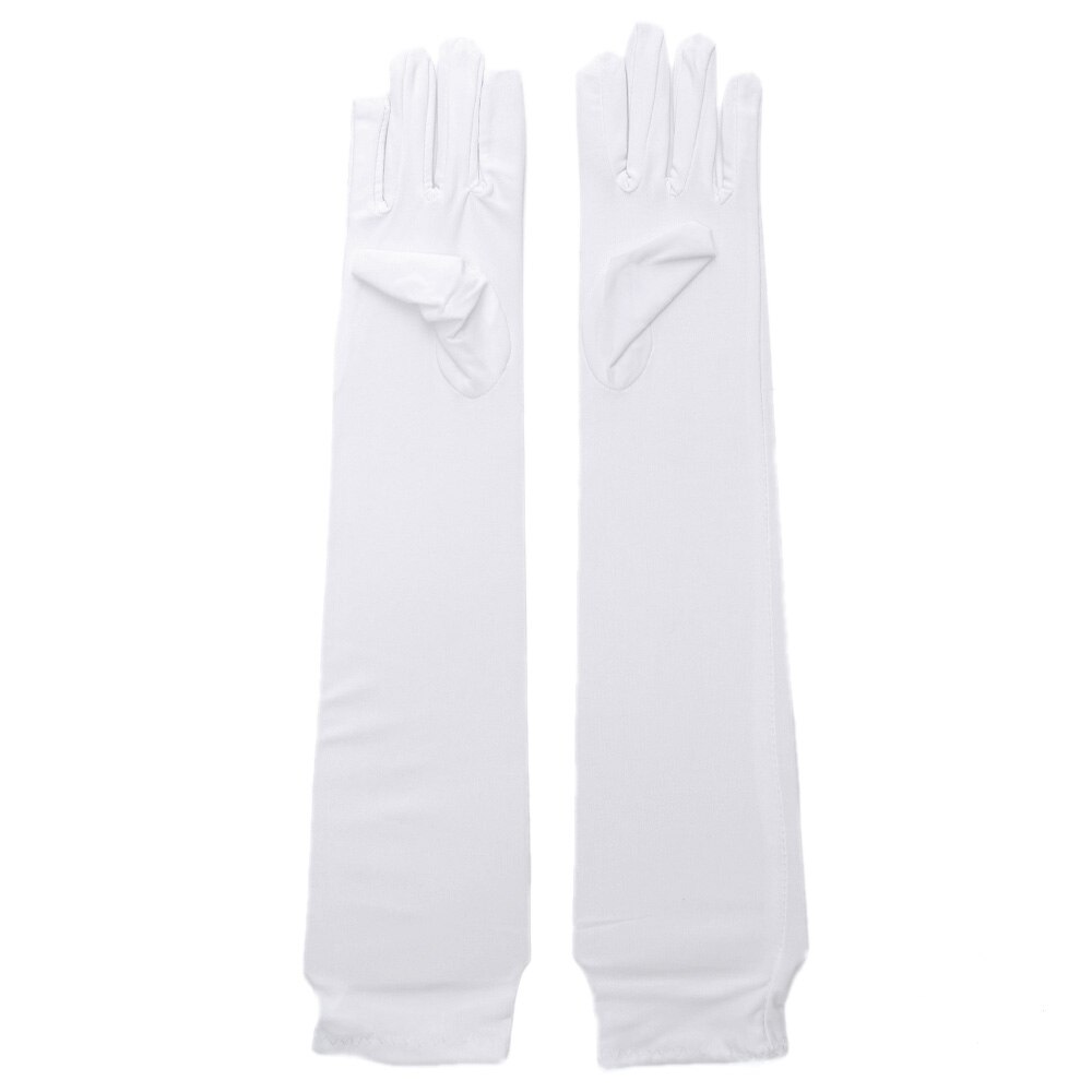 1 Pair Men White Formal Gloves Tuxedo Honor Guard Parade Santa Inspection: long