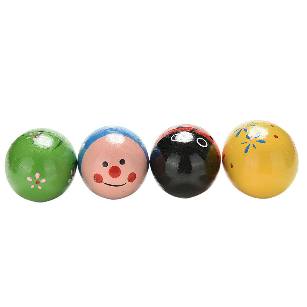 Huevos de arena de madera, instrumentos musicales de percusión, colores aleatorios, 1 Uds.