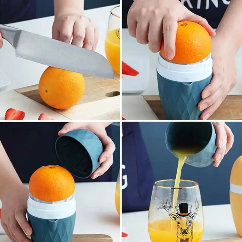 Tragbare Zitruspresse Maschine Küche Manuelle Orange Entsafter Mini Zitronenpresse Kunststoff Obst Werkzeug Küche Zubehör