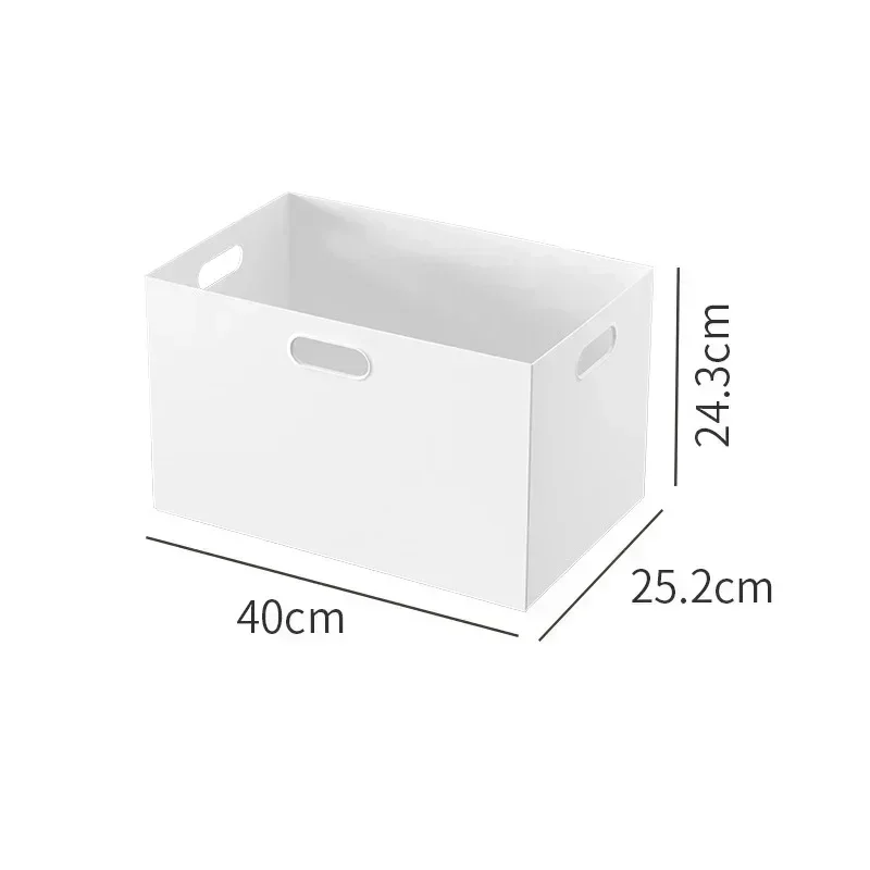 Cesta de almacenamiento de archivos de oficina, gabinete de almacenamiento, organizador de almacenamiento de escritorio para el hogar, adecuado para múltiples escenarios, caja de plástico para juguetes y aperitivos: green