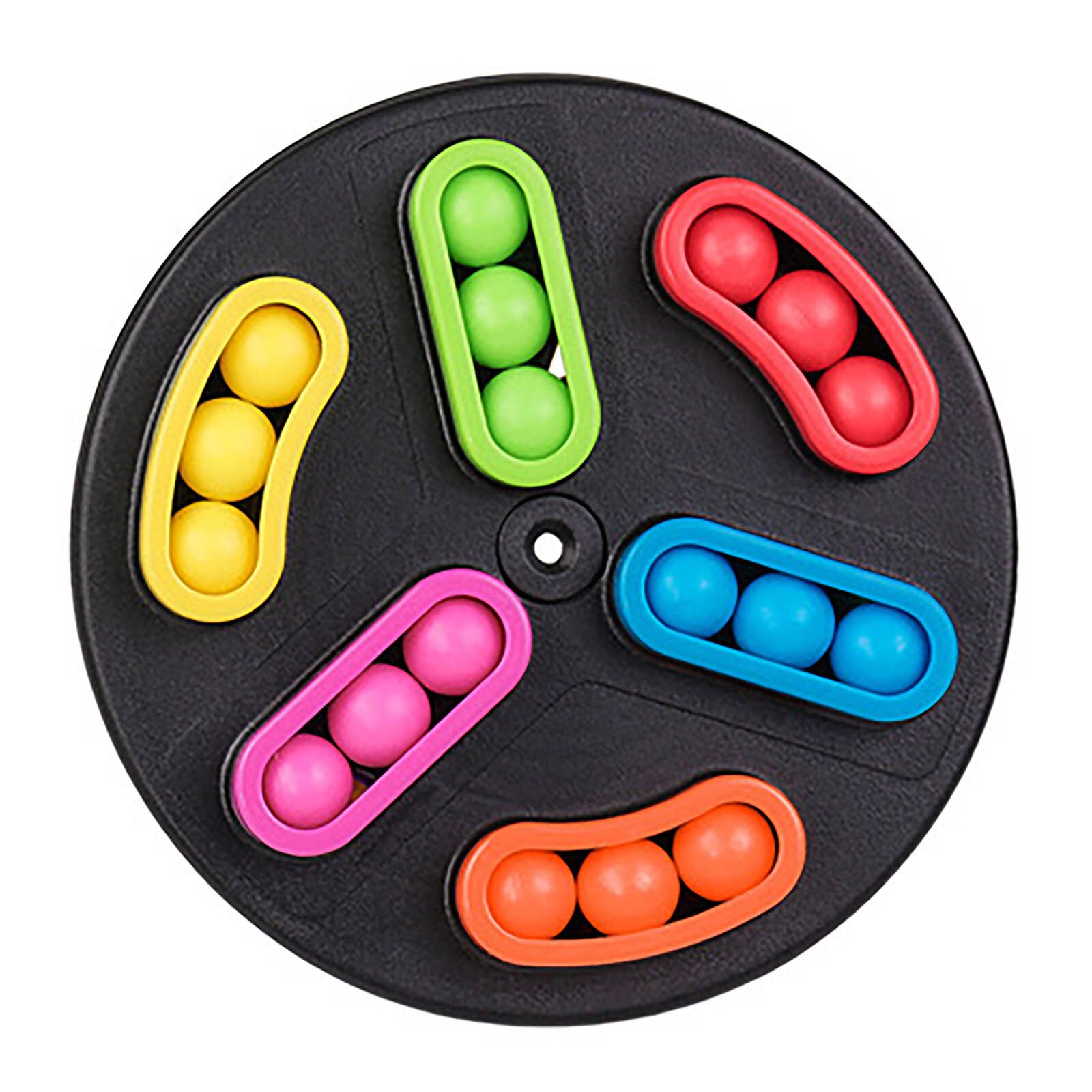 Magic Bean Board Cognitive Education Rotating Magic Bead Game Children's Toy Magic Bean Plate Fidget Bean Cube Anti Stress Toys: Default Title