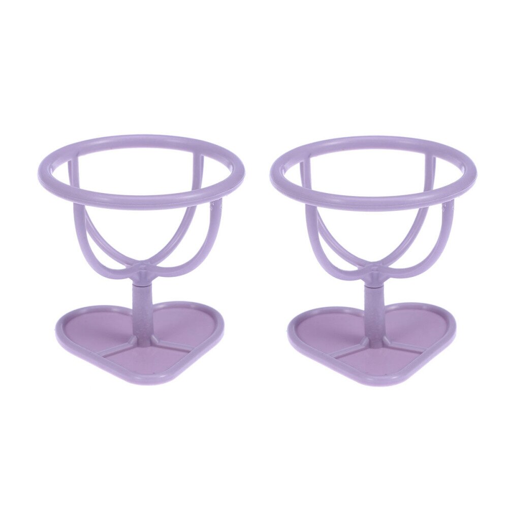 2 Stuks Poederdons Stand Houder Make Spons Opslag Plank Beugel Poederdons Droogrek Schoonheid Plank Holder Tool (licht: As Shown 2