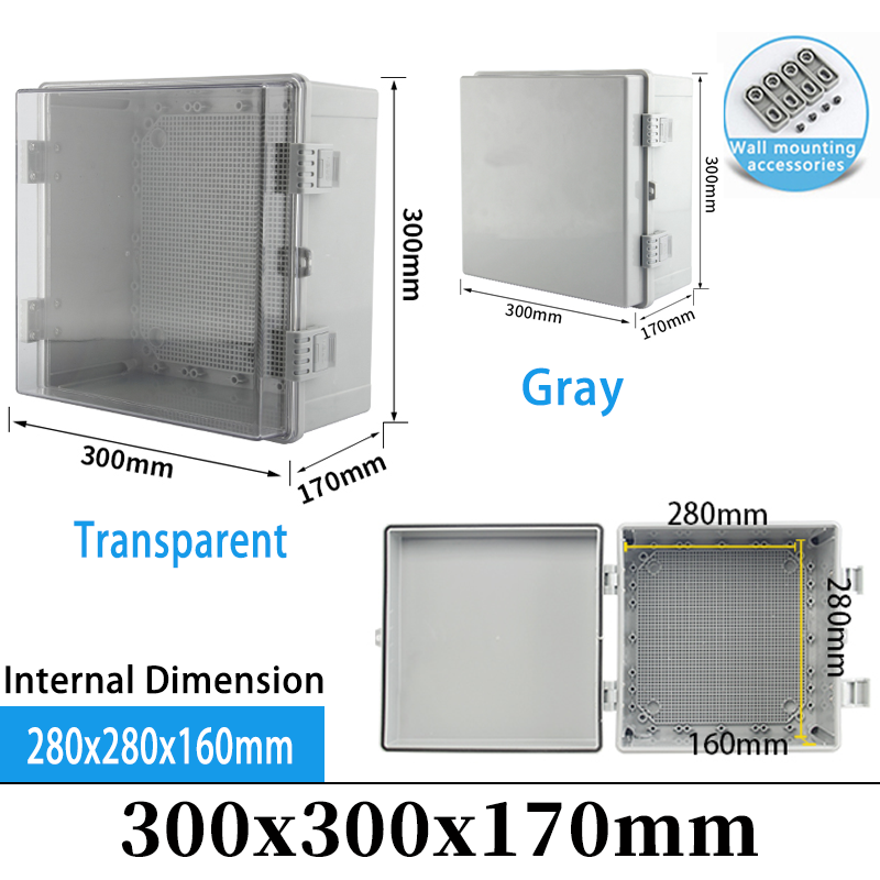 Boîtier électrique en plastique IP66, boîte de jonction de puissance ABS, boîte de Distribution étanche extérieure pour projet d'instruments électriques: 4XL / green